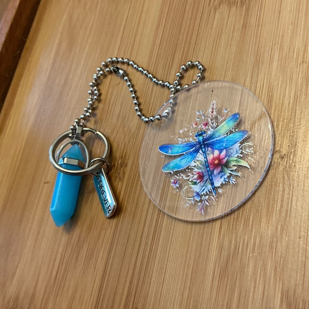 Rearview mirror chain, handmade!  Great car decor!